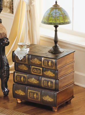 Hemingway's Library Book Side Table