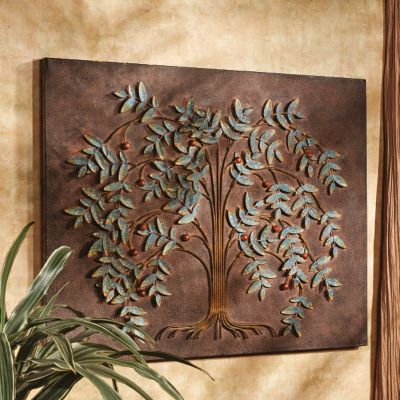 Tree of Life Decorative Metal Wall Frieze