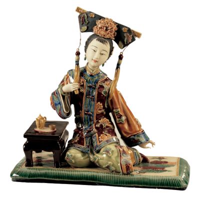 Tea Time Porcelain Sculpture