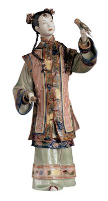 Manchurian Princess with Her Pet Sculpture
