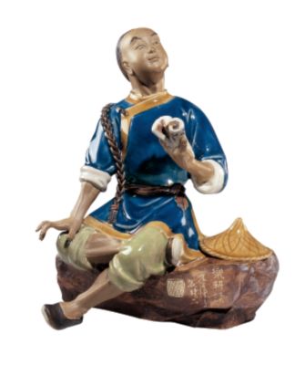 Taking Tea Porcelain Sculpture - Husband