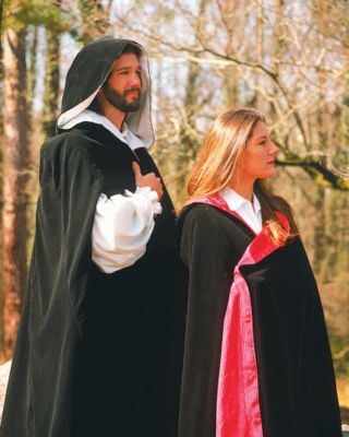 Black / Red Velvet Cloak