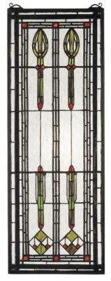 Oak Park Stained Glass Window Panel