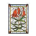 Trumpet Lily Stained Art Glass Panel