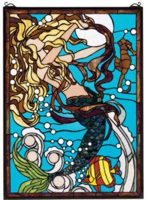 Mermaid of Mallorca Stained Glass