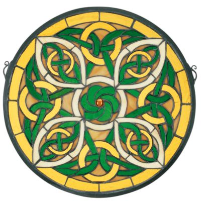 Celtic Knot Stained Glass Window