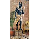 The Grand Ruler: Life-Size Anubis Sculpture
