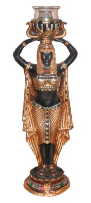 Egyptian Nubian Female Altar Candleholder