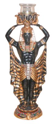 Egyptian Nubian Male Altar Candleholder