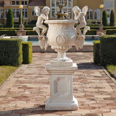 Versailles Cherub Urn & Plinth
