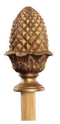 Golden Acorn Rod and Finials