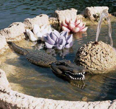 Fearless Floating Gator Sculpture