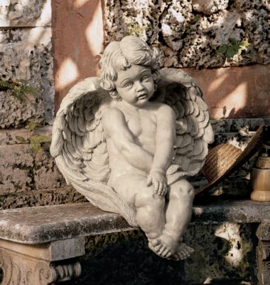 Contemplation Cherub Sculpture