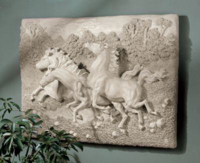 The Three Horses of Malta High Relief Frieze