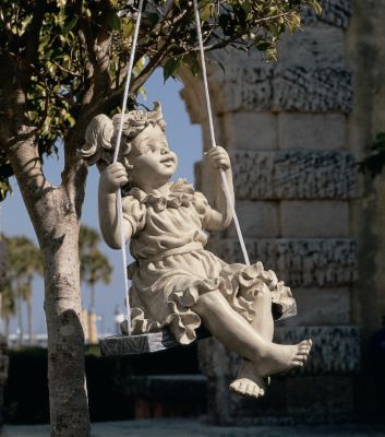 Samantha on a Swing Statue