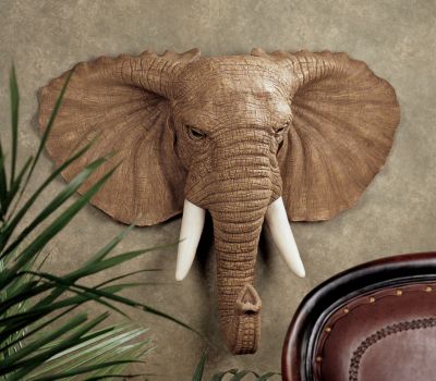 Lord Earl Houghton&rsquo;s Elephant Wall Sculpture