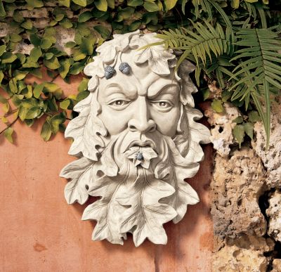 Oak Leaf Greenman Wall Sculpture