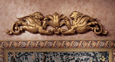 Gryphon Architectural Wall Pediment