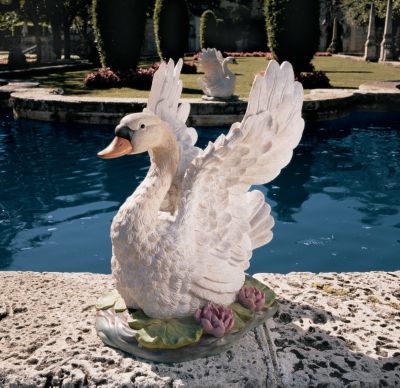 The Majesty of Swan Lake Sculpture