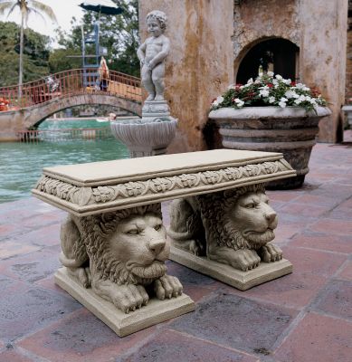 Grand Lion of St. John&rsquo;s Square Sculptural Bench