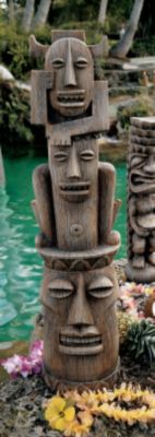 Gods of the Three Pleasures Tiki Gods Statue