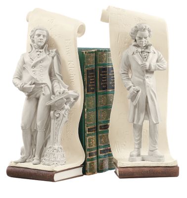 Mozart and Beethoven Sculptural Bookends