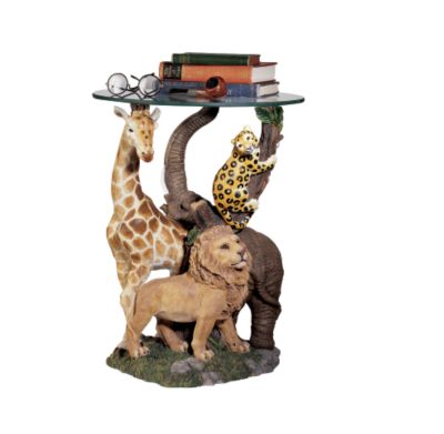 Natures Procession Glass Topped Table