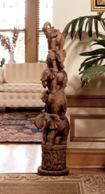 Five Pachyderms of Tembe Sculpture