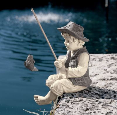 Frederic, the Little Fisherman of Avignon Statue