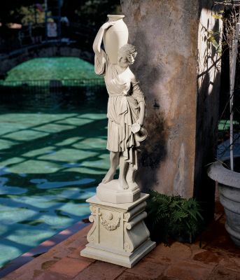 Roman Urn Maiden Sculpture