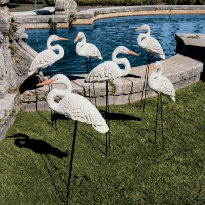 The Great White Egret Sculpture