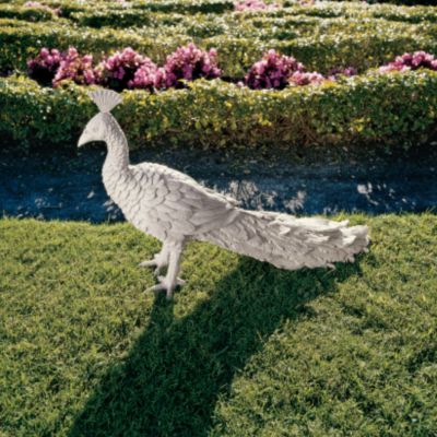 The English Garden Peacock Statue