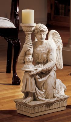The Angel of St. Dominic Candleholder - Male Angel