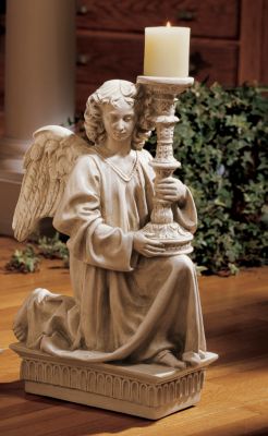 The Angel of St Dominic Candleholder - Female Angel