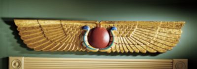Egyptian Temple Sculptural Wall Pediment