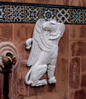 Kingston Estate Winged Griffin Wall Sculpture - Facing Left