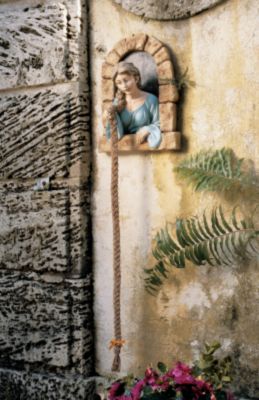 Rapunzel, Rapunzel, Let Down Your Hair Wall Sculpture