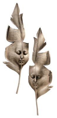 Aurora and Hespera Sculptural Wall Masks