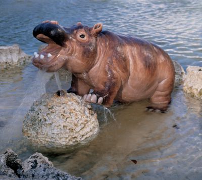 Horatio, the Baby Garden Hippopotamus Sculpture