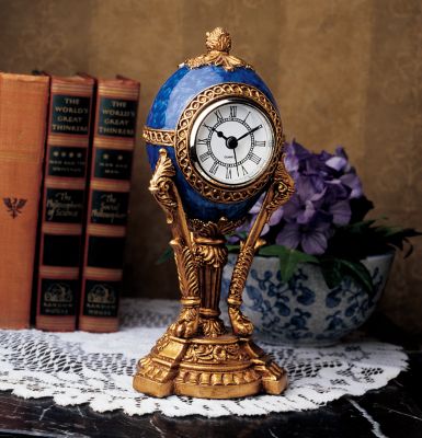 Czarina Alexandria Faberge-Style Egg Clock