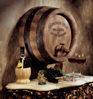 French Wine Barrel Wall Sculpture