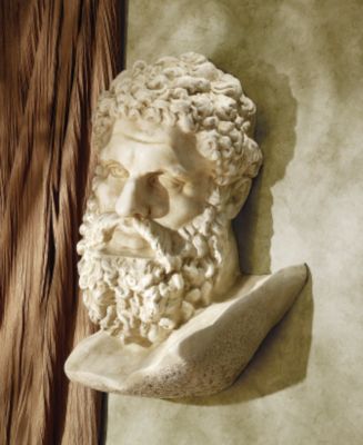 Head of the Farnese Hercules Wall Sculpture