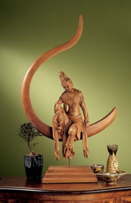 Guan Yin, Chinese Goddess of Compassion and Mercy Sculpture
