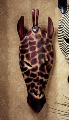 Tribal-Style Giraffe Mask
