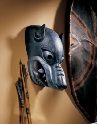 Ceremonial Balinese Jaguar Wall Mask