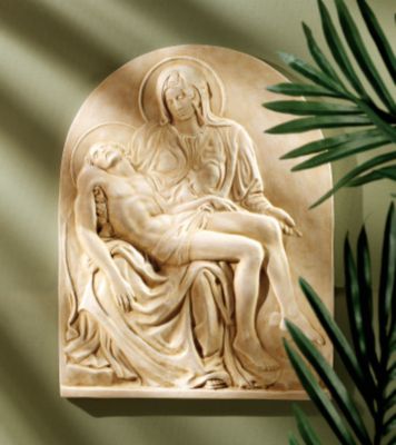 Pietà Sculptural Wall Frieze