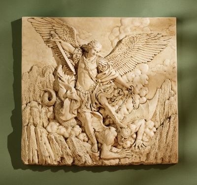 St. Michael, the Archangel Sculptural Wall Frieze