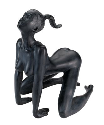 The Feline Stretch Balinese Sculpture