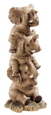 The Hear-No, See-No, Speak-No Evil Elephants