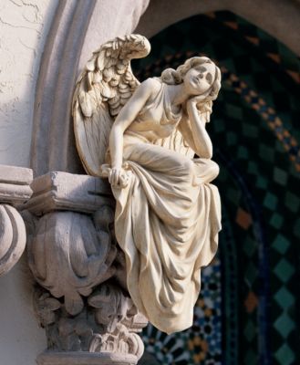 Resting Grace Sitting Angel Sculpture